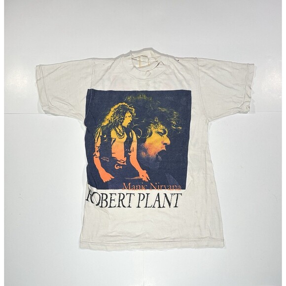 Vintage Robert Plant Manic Nirvana Tour Shirt Small? Led Zeppelin VTG 1990 Rare